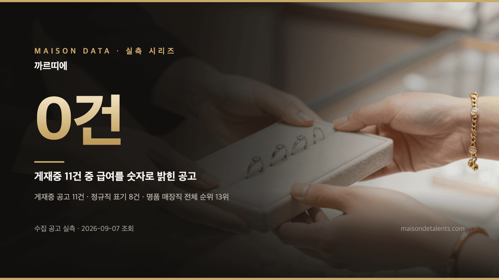 까르띠에 세일즈 채용 — 게재중 11건 조건 실측